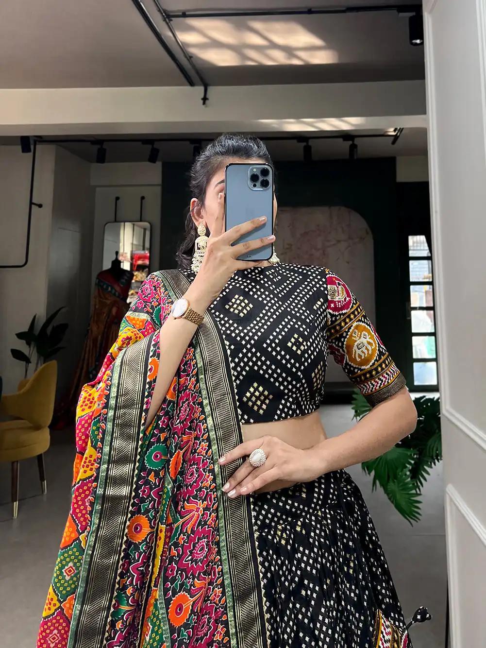 LNB1687 Purple Color Lehenga : Tussar Silk Blouse : Patola Print Work : Foil Work Traditional Wear, Festive, Wedding, Events @2799/- | Bollywood Lehenga, Creative Lehenga, Designer Lehenga, Embroidered Lehenga, Lehenga, Party Wear Lehenga