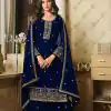 DS LT 8301 Blue color Georgette Embroidery Sequence Work Sharara Suit Wedding, Festive, Events Etc. Expected Delivery 4-6 Working Days @2149/- | Jump Suits, Straight Suits, Casual Suits, Creative suits, Designer Suits, Palazzo Suits, Party Wear Suits, Patiala Suits, Salwar suit