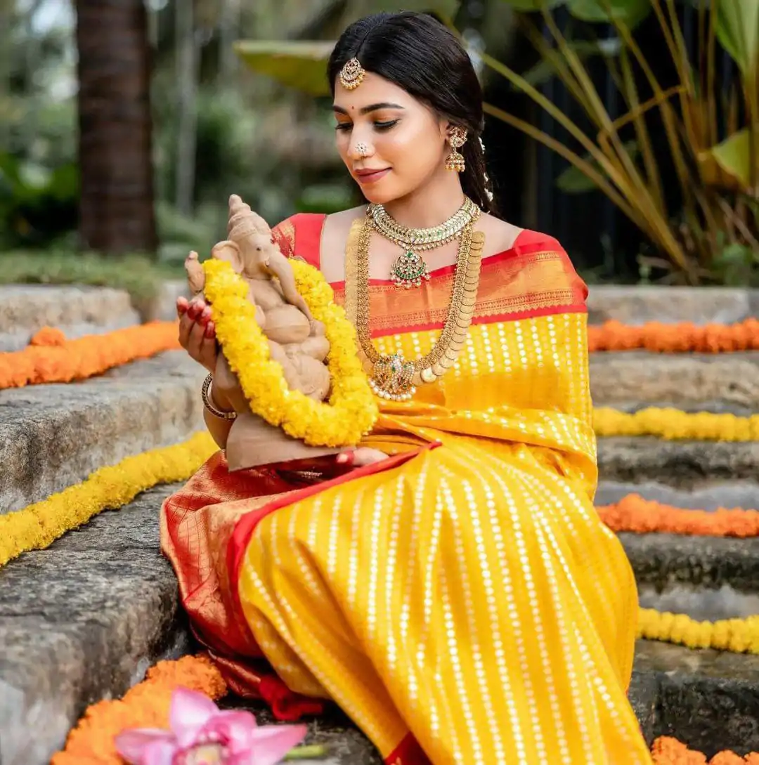 DDF-Yellow Color Soft Silk Ordinary Design Saree Rich Pallu Casual, Party Wear, Wedding, Events, Festivals Wear Etc. Expected Delivery 4-6 Working Days 1449 | Bollywood Sarees, Creative Sarees, Designer Sarees, Embroidered Sarees, Ethnic Saree, Modern Digital sarees, Party Wear Sarees, Sarees