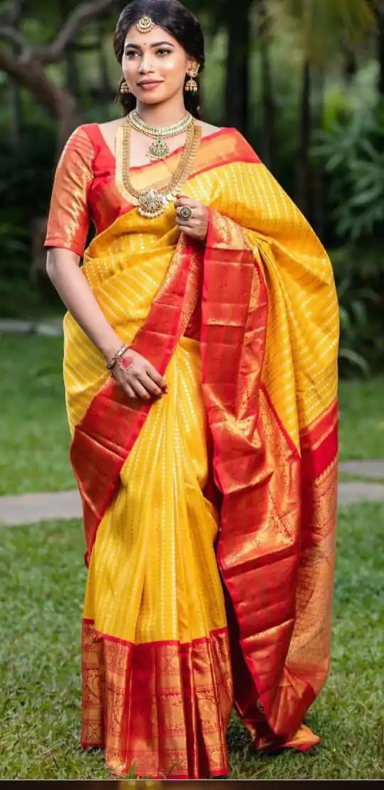 DDF-Yellow Color Soft Silk Ordinary Design Saree Rich Pallu Casual, Party Wear, Wedding, Events, Festivals Wear Etc. Expected Delivery 4-6 Working Days 1449 | Bollywood Sarees, Creative Sarees, Designer Sarees, Embroidered Sarees, Ethnic Saree, Modern Digital sarees, Party Wear Sarees, Sarees
