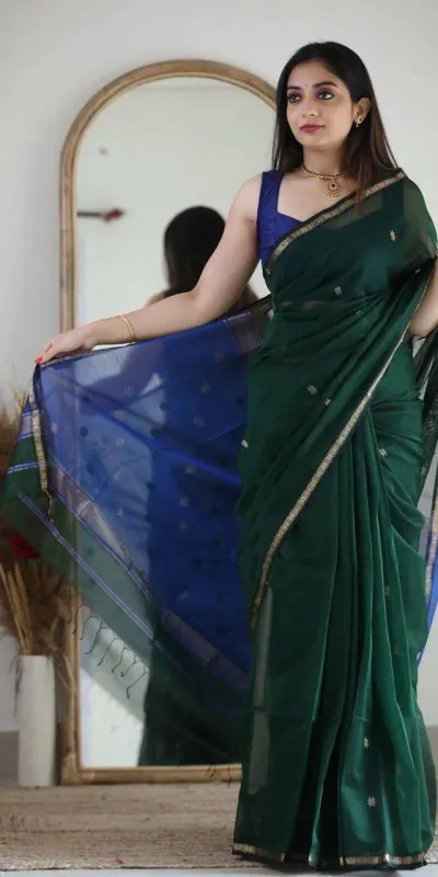 KP 5034 Dark Green Color Soft Lilan Slab Jacquard  Work Saree Casual, Party Wear, Wedding, Events Etc. Expected Delivery 4-6 Working Days @1449/- | Bollywood Sarees, Creative Sarees, Designer Sarees, Embroidered Sarees, Ethnic Saree, Modern Digital sarees, Party Wear Sarees, Sarees