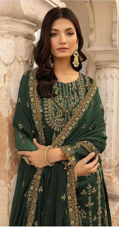 DS 1012 Stone Green Color Georgette Embroidered Sequence Salwar Suit , Wedding, Festive, Events Etc. Expected Delivery 4-6 Working Days @1799/- | Jump Suits, Casual Suits, Creative suits, Designer Suits, Palazzo Suits, Party Wear Suits, Patiala Suits, Salwar suit, Straight Suits