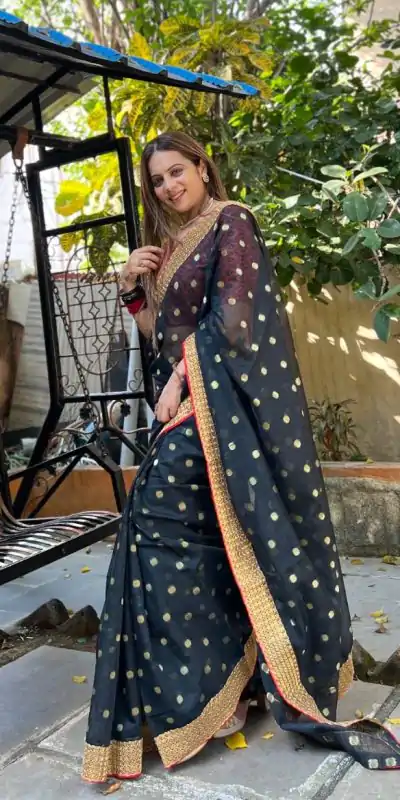 JR 502 Black Color Heavy Cotton Zequerd Butti Saree Casual, Party Wear, Wedding, Events Etc. Expected Delivery 4-6 Working Days 1499/- | Bollywood Sarees, Creative Sarees, Designer Sarees, Embroidered Sarees, Ethnic Saree, Modern Digital sarees, Party Wear Sarees, Sarees