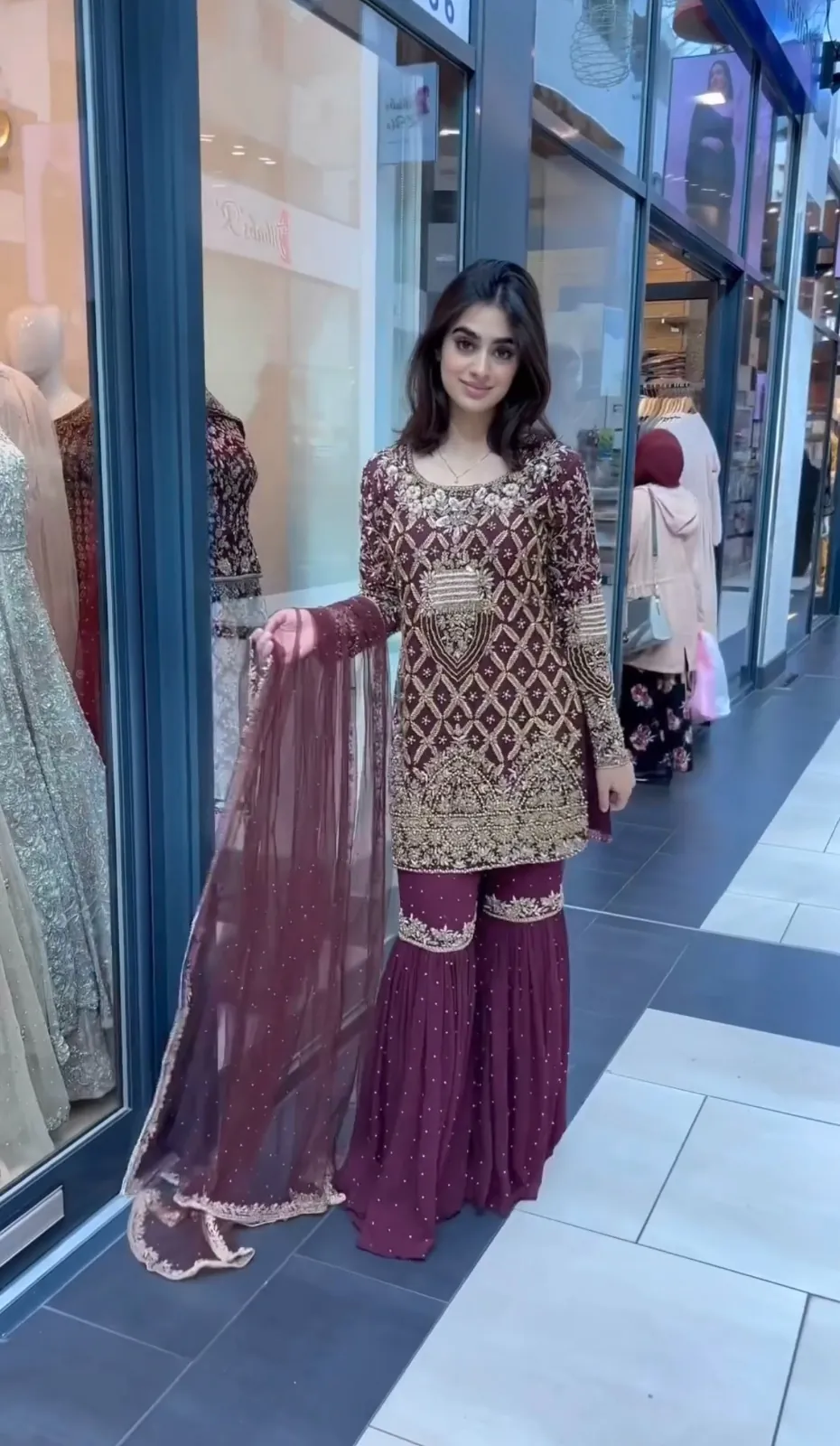 AD 093 Maroon Color Georgette Embroidery Work Sharara Suit Casual, Wedding, Party, Festive, Events Etc. Expected Delivery 4-6 Working Days @2099/- | Jump Suits, Casual Suits, Creative suits, Designer Suits, Palazzo Suits, Party Wear Suits, Patiala Suits, Salwar suit, Straight Suits