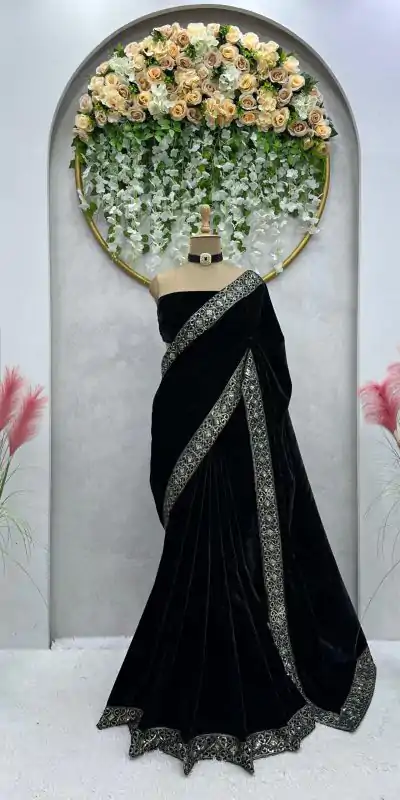 KD-439  Saree : Sequence Work Blouse : Sequence Lace work Party Wear, Wedding Wear, Events Etc.@1999/- | Bollywood Sarees, Creative Sarees, Designer Sarees, Ethnic Saree, Modern Digital sarees, Party Wear Sarees, Sarees