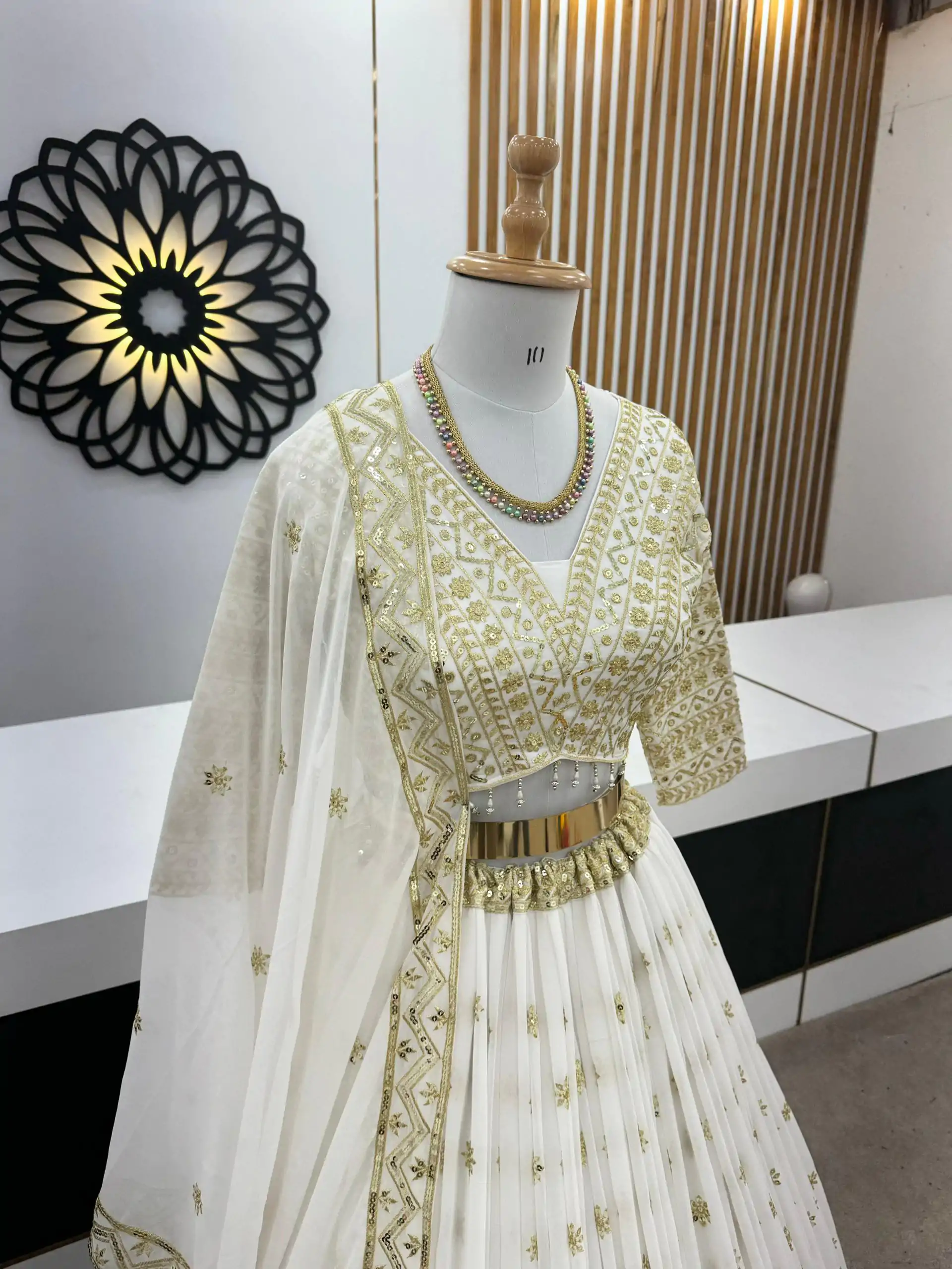 ZSR 3061 White Color Faux Georgette With Heavy Embroidery Sequence Work Lehenga Choli Wedding, Party, Events Etc. Expected Delivery 4-6 Working Days 2299/- | Bollywood Lehenga, Creative Lehenga, Designer Lehenga, Embroidered Lehenga, Lehenga, Party Wear Lehenga