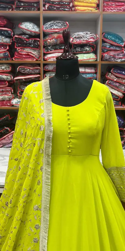 KB 241 Liril color Pure Soft Faux Georgette Anarkali Suit Casual, Wedding, Party, Festive, Events Etc.   Expected Delivery 4-6 Working Days @ 2199 | Anarkali Suits, Bollywood Anarkali, Creative-Anarkali, Designer Anarkali, Embroidered Anarkali, Party Wear Anarkali