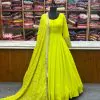 Fashionable Liril Color Pure Soft Faux Georgette Anarkali Suit