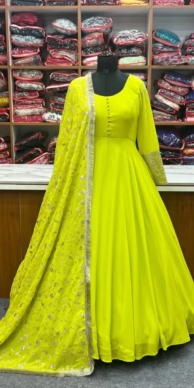 KB 241 Liril color Pure Soft Faux Georgette Anarkali Suit Casual, Wedding, Party, Festive, Events Etc.   Expected Delivery 4-6 Working Days @ 2199 | Anarkali Suits, Bollywood Anarkali, Creative-Anarkali, Designer Anarkali, Embroidered Anarkali, Party Wear Anarkali