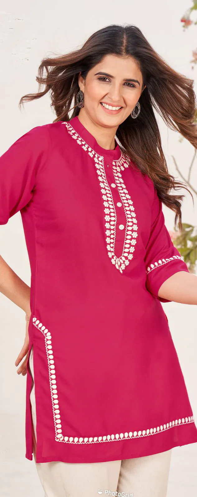 INLI Zia Red Color Heavy Rayon With Embroidery work Kurti Casual, Wedding, Party, Festive, Events Etc. Expected Delivery 4-6 Working Days @1299/- | Bollywood Kurti, Creative Kurtis, Designer Kurti, Kurti, Party Wear Kurti, Selfie Kurti