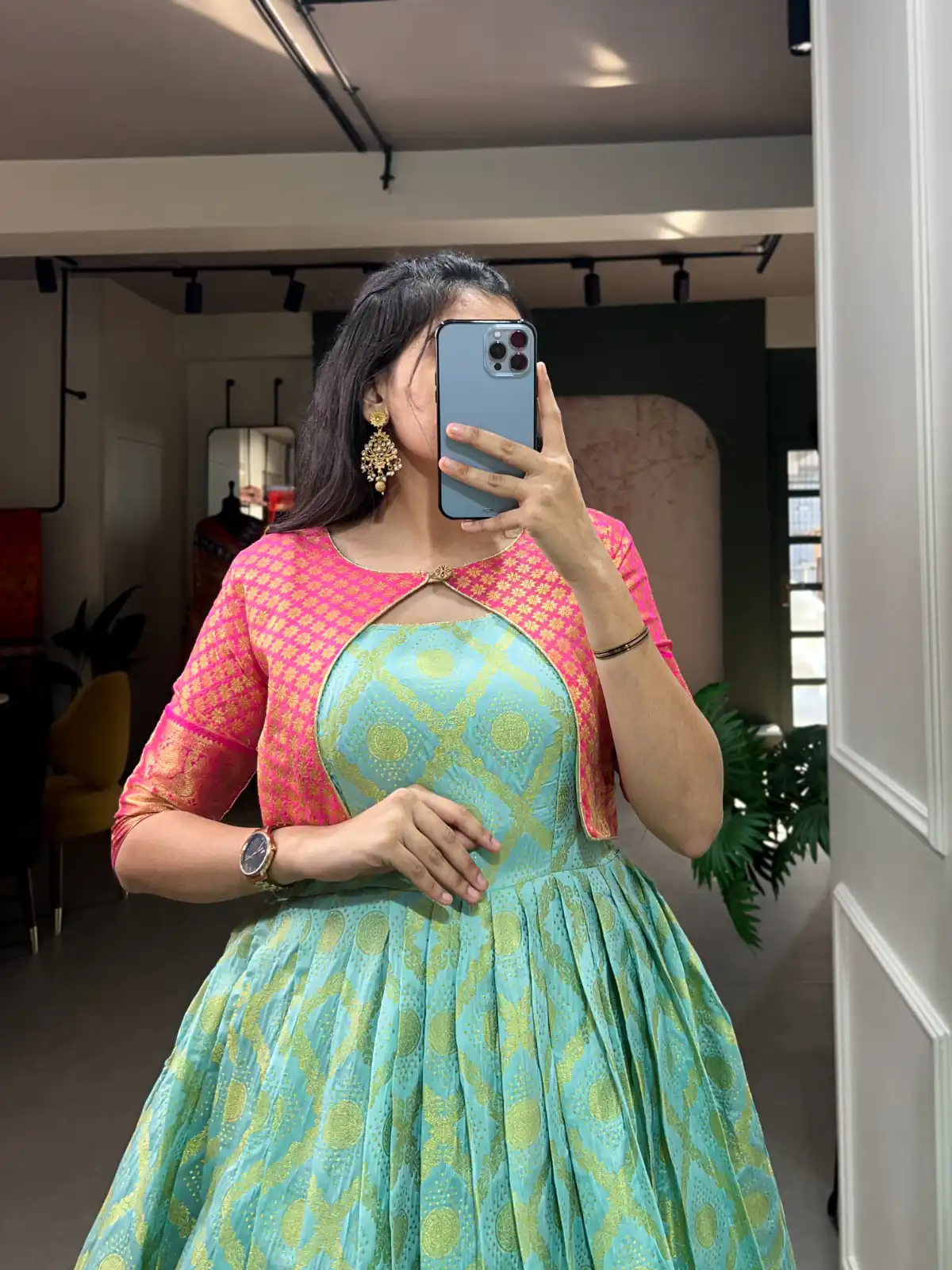 YNF 5301 Green Color Gown : Georgette Work : Printed Casual, Wedding, Festive, Events, Designer Party Wear, White Gown @1649/- | Bollywood Gowns, Creative Gowns, Designer Gowns, Embroidered Gowns, Gowns, Party Wear Gowns