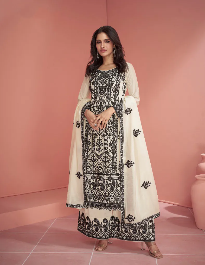 Ashirwad 9903  White Color heavy sequence Embroidery work Salwar Suit , Wedding, Party, Festive, Events Etc. Expected Delivery 4-6 Working Days @2999/- | Jump Suits, Casual Suits, Creative suits, Designer Suits, Palazzo Suits, Party Wear Suits, Patiala Suits, Salwar suit, Straight Suits