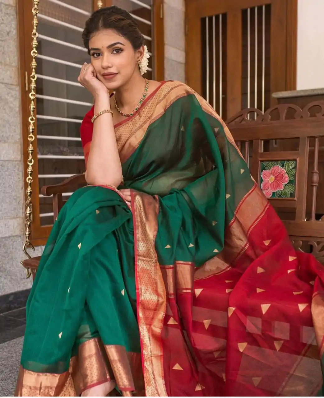 DDF Triveni Green  Color Banarasi Soft Silk Ordinary Design Saree Casual, Party Wear, Wedding, Events, Etc. Expected Delivery 4-6 Working Days 1499/- | Bollywood Sarees, Creative Sarees, Designer Sarees, Embroidered Sarees, Ethnic Saree, Modern Digital sarees, Party Wear Sarees, Sarees