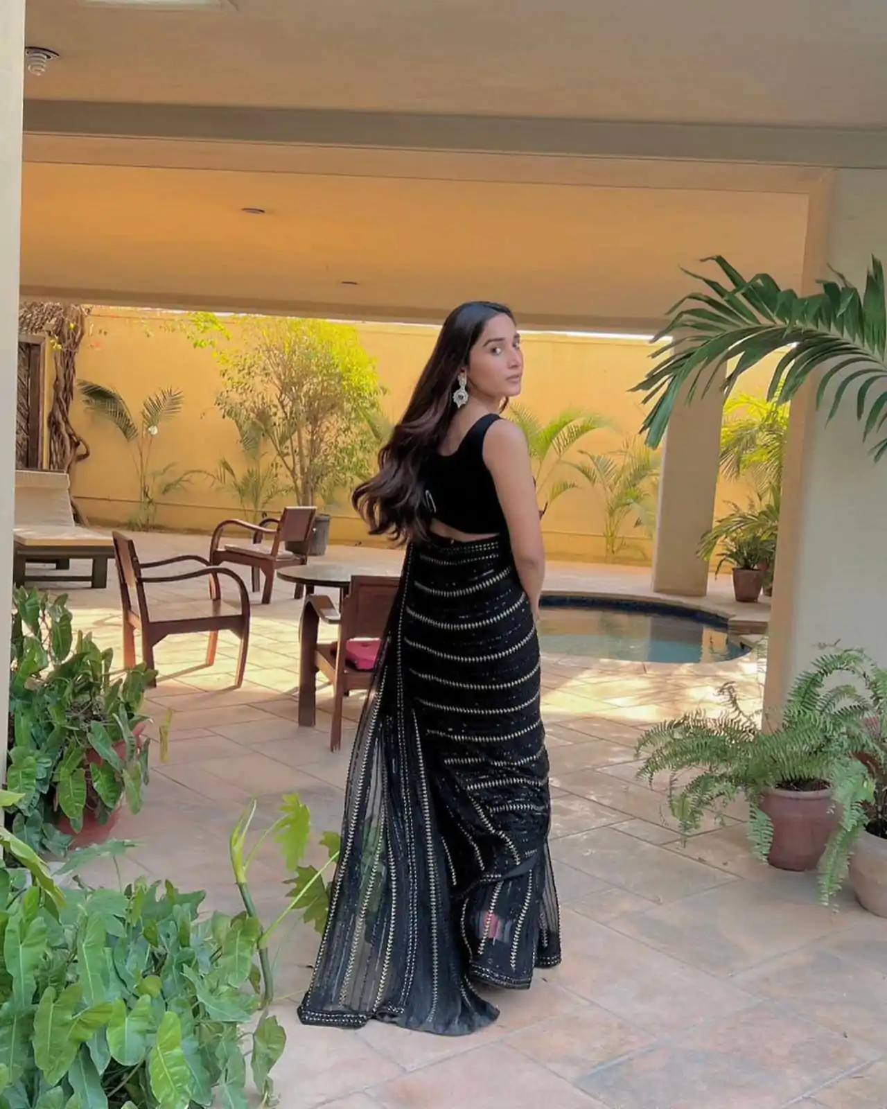 JR 595 Black Color Georgette Sequence Work With Peiping Saree Casual, Party Wear, Wedding, Events Etc. Expected Delivery 4-6 Working Days 1699/- | Bollywood Sarees, Creative Sarees, Designer Sarees, Embroidered Sarees, Ethnic Saree, Modern Digital sarees, Party Wear Sarees, Sarees