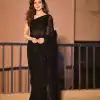 JR 605 Black Color Georgette Embroidery Sequins work Saree Casual, Party Wear, Wedding, Events Etc. Expected Delivery 4-6 Working Days 1649/- | Bollywood Sarees, Creative Sarees, Designer Sarees, Embroidered Sarees, Ethnic Saree, Modern Digital sarees, Party Wear Sarees, Sarees