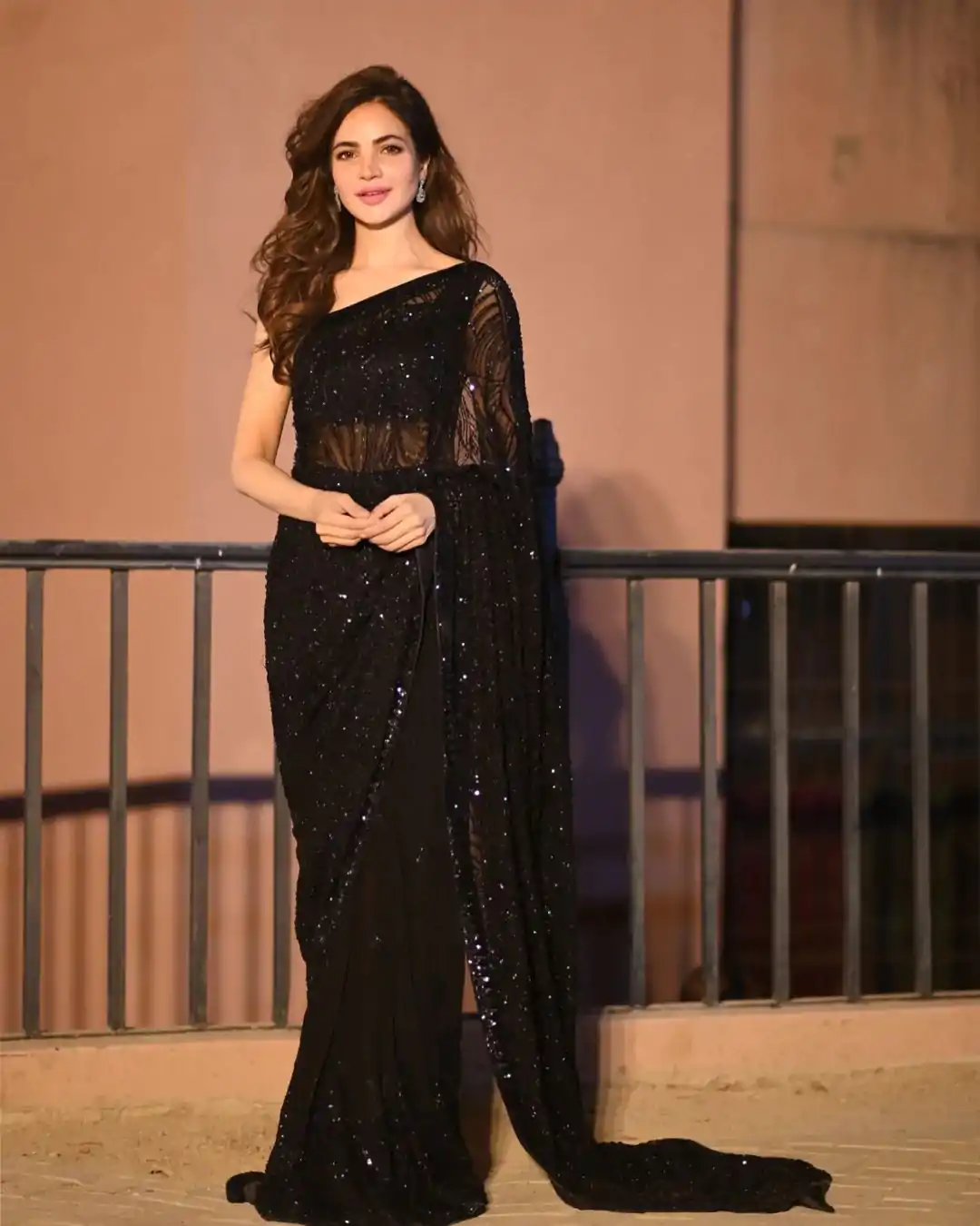 JR 605 Black Color Georgette Embroidery Sequins work Saree Casual, Party Wear, Wedding, Events Etc. Expected Delivery 4-6 Working Days 1649/- | Bollywood Sarees, Creative Sarees, Designer Sarees, Embroidered Sarees, Ethnic Saree, Modern Digital sarees, Party Wear Sarees, Sarees