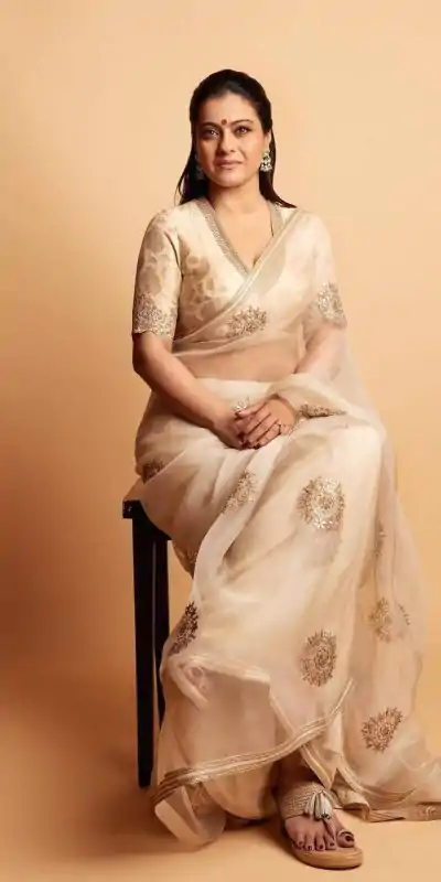 BT 1170 Cream Saree : Georgette Work : Embroidery With Sequence Work, Blouse : Banglory Silk Traditional Wear, Wedding Wear, Events Etc.@2099/- | Bollywood Sarees, Creative Sarees, Designer Sarees, Embroidered Sarees, Modern Digital sarees, Sarees