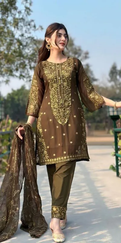 ZF 369 Grey Color Faux Georgette Embroidery Sequence Work Salwar Suit Casual, Wedding, Party, Events Etc. Expected Delivery 4-6 Working Days 2199/- | Jump Suits, Casual Suits, Creative suits, Designer Suits, Palazzo Suits, Party Wear Suits, Patiala Suits, Salwar suit, Straight Suits