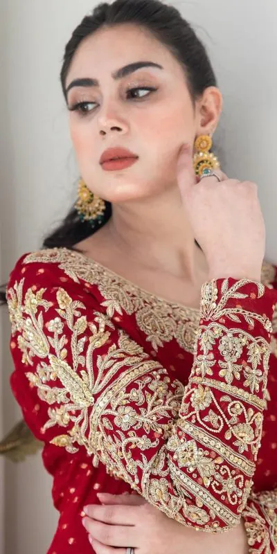 ZSR 3060 Red Color Georgette Embroidery Sequence Work Gown Casual, Wedding, Party, Festive, Events Etc. Expected Delivery 4-6 Working Days @1999/- | Bollywood Gowns, Creative Gowns, Designer Gowns, Embroidered Gowns, Gowns, Party Wear Gowns