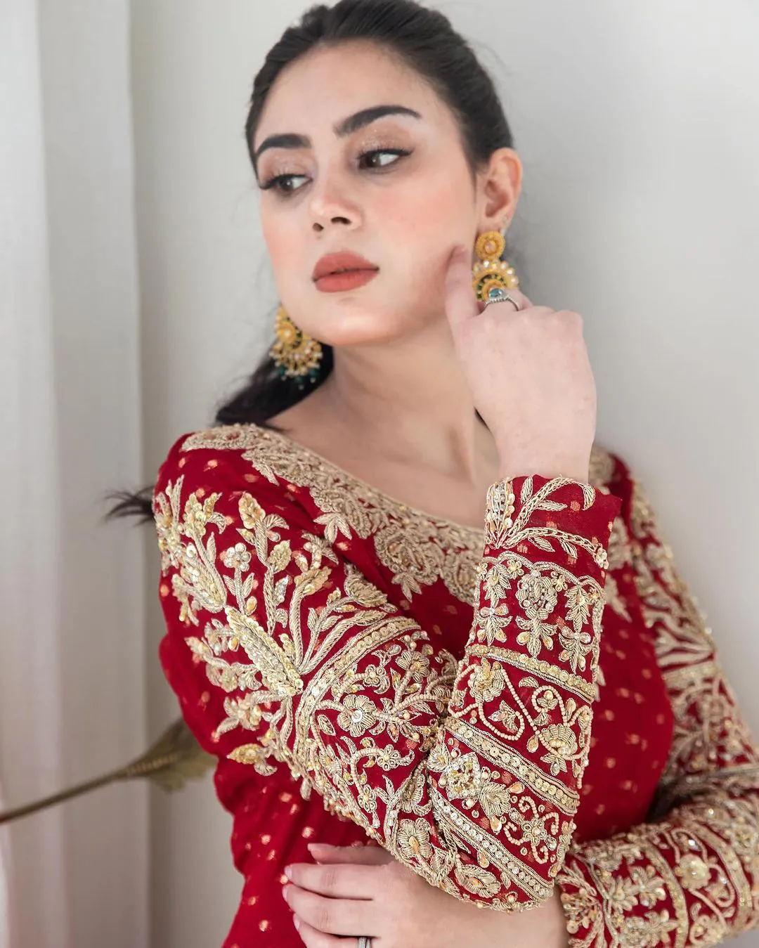 ZSR 3060 Red Color Georgette Embroidery Sequence Work Gown Casual, Wedding, Party, Festive, Events Etc. Expected Delivery 4-6 Working Days @1999/- | Bollywood Gowns, Creative Gowns, Designer Gowns, Embroidered Gowns, Gowns, Party Wear Gowns