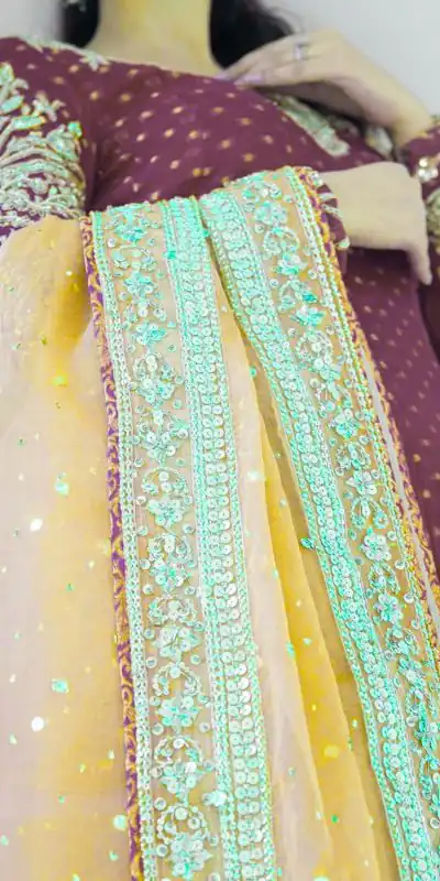 ZSR 3060 Purple Color Georgette Embroidery Sequence Work Gown Casual, Wedding, Party, Festive, Events Etc. Expected Delivery 4-6 Working Days @1999/- | Bollywood Gowns, Creative Gowns, Designer Gowns, Embroidered Gowns, Gowns, Party Wear Gowns