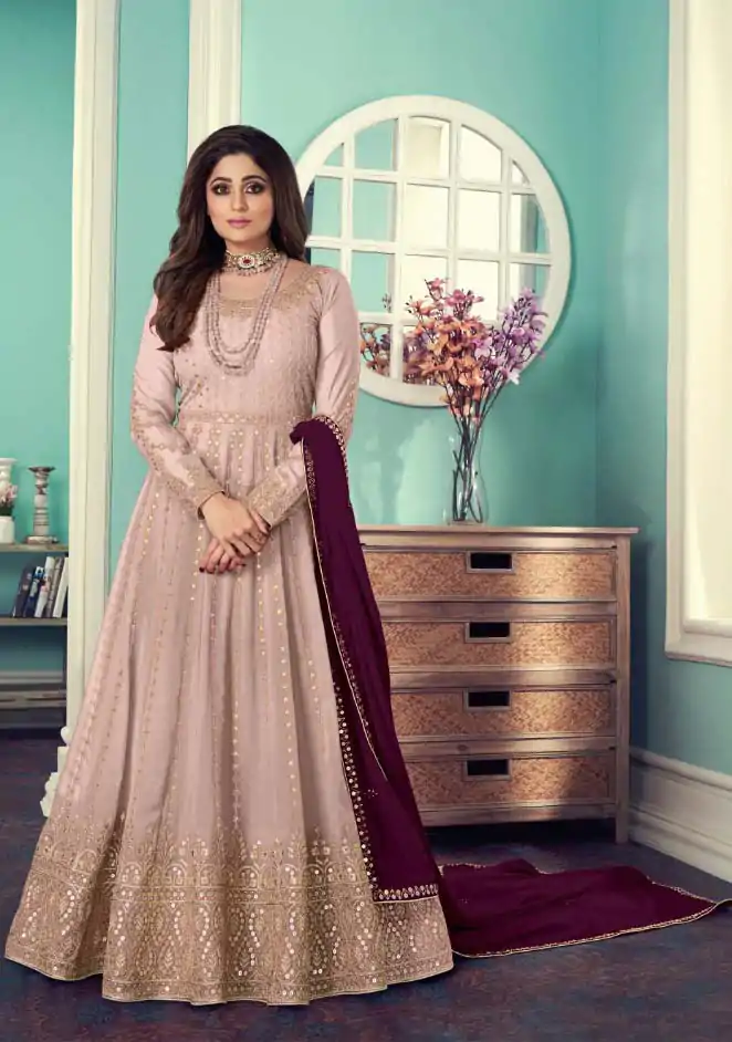 adorable-peach-color-gown-georgette-with-embroidery-work