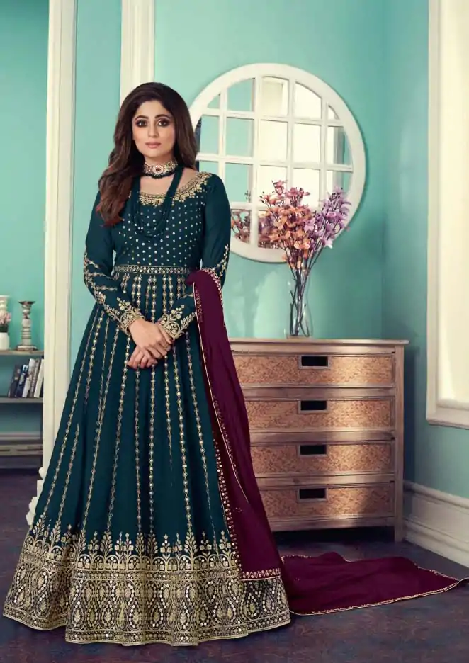 adorable-stone-green-color-gown-georgette-with-embroidery-work