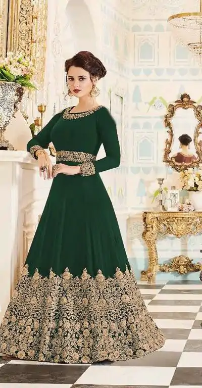  FC Veeda Green Color Georgette Coding Embroidery Stone  Work Anarkali Suit Wedding, Party, Festive events, etc. Expected Delivery  4-6 Working Days @1999/ | Anarkali Suits, Bollywood Anarkali, Creative-Anarkali, Designer Anarkali, Embroidered Anarkali, Party Wear Anarkali
