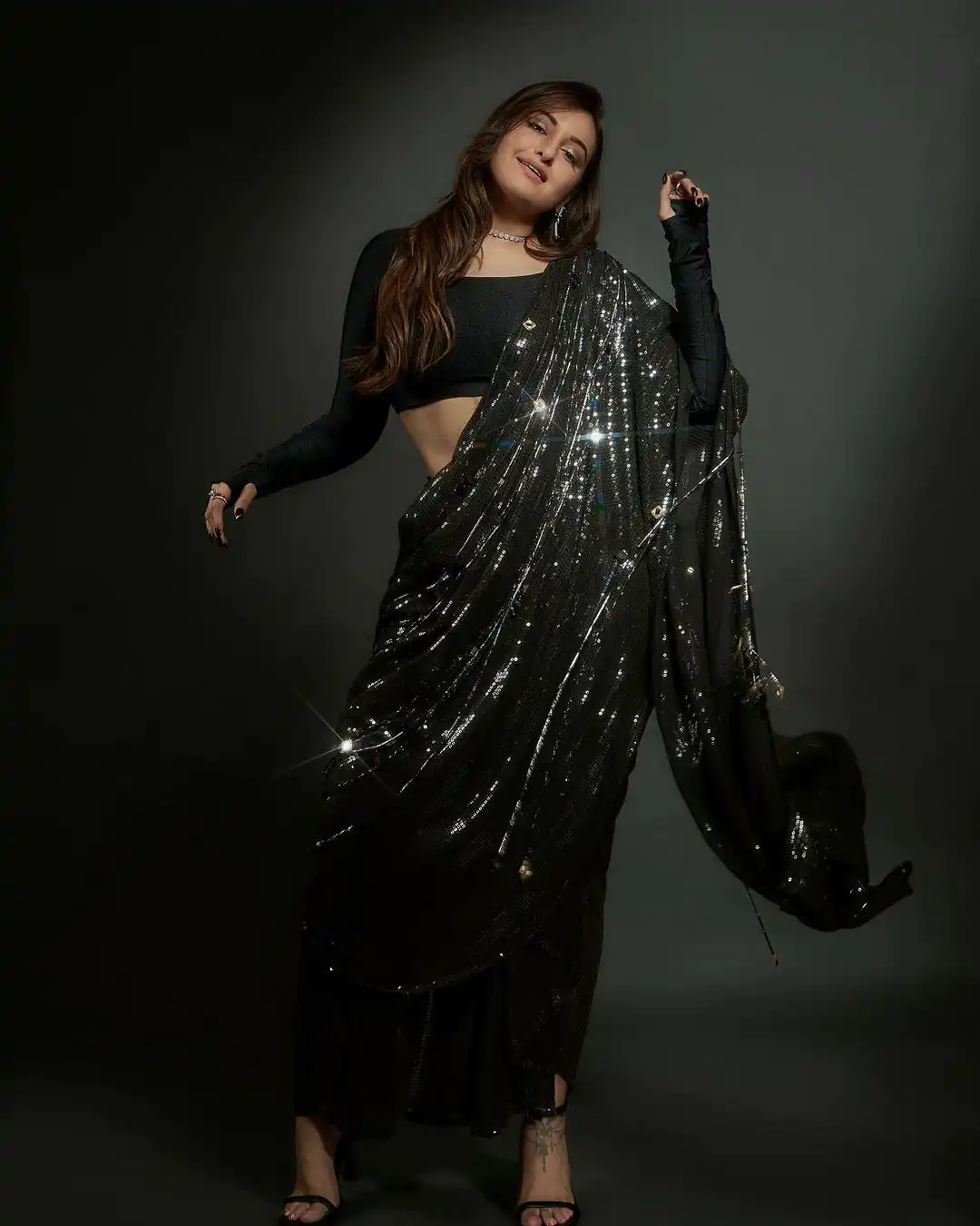 DF 3400 Black Georgette Heavy Sequins Embroidery Saree Casual, Party Wear, Wedding, Events, Festivals Wear Etc. Expected Delivery 4-6 Working Days 1699/- | Bollywood Sarees, Creative Sarees, Designer Sarees, Embroidered Sarees, Ethnic Saree, Modern Digital sarees, Party Wear Sarees, Sarees
