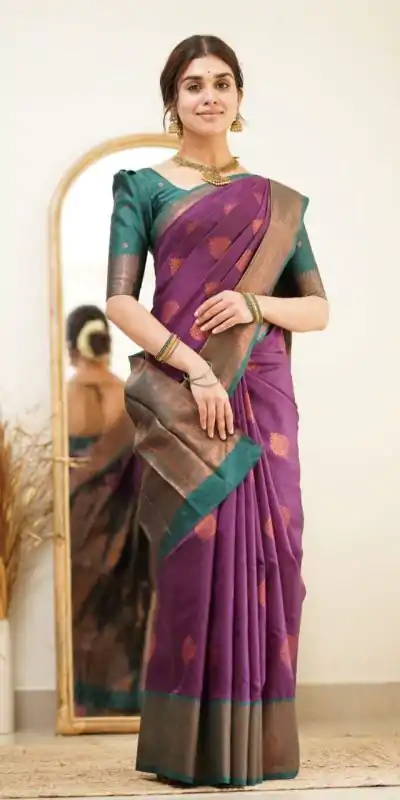 DDF 115 Wine Color Soft Lichi Silk Ordinary Design Rich Pallu Saree Casual, Party Wear, Events, Festivals Etc. Expected Delivery 4-6 Working Days 1499/ | Bollywood Sarees, Creative Sarees, Designer Sarees, Embroidered Sarees, Ethnic Saree, Modern Digital sarees, Party Wear Sarees, Sarees