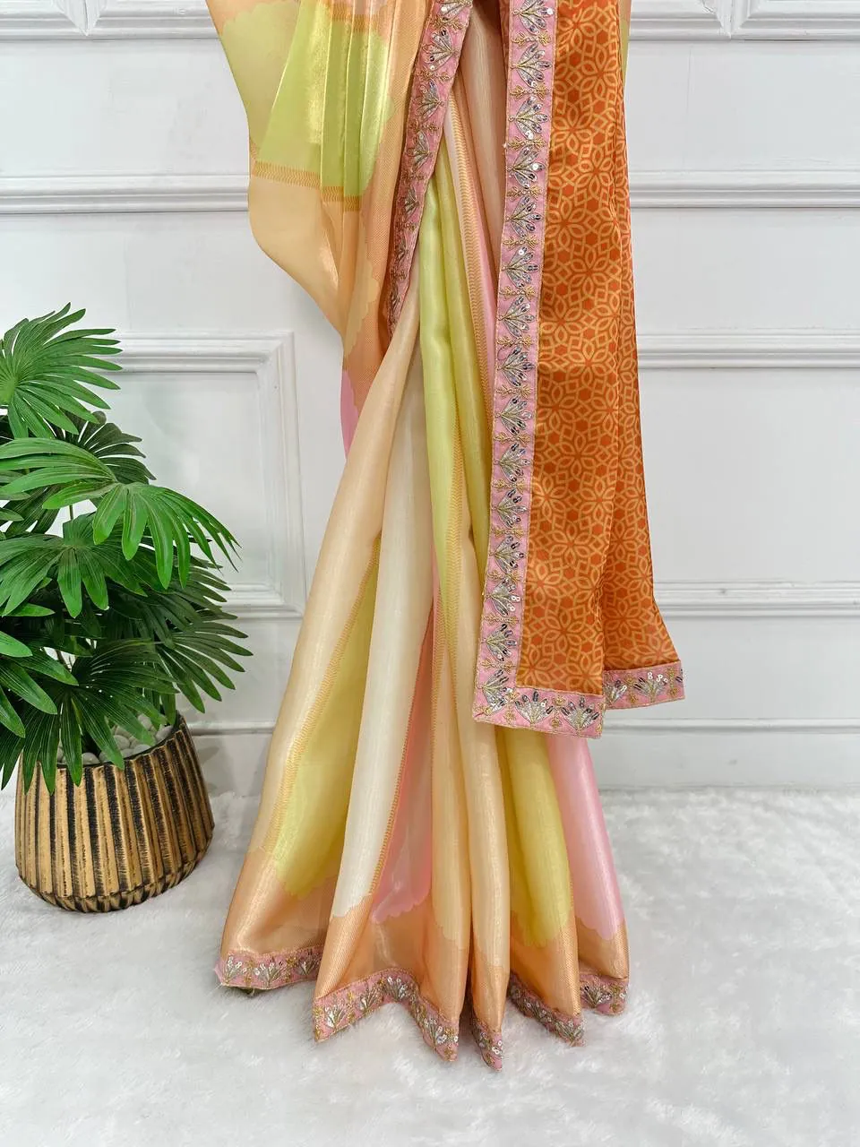 ST 467 Malty Color Jimmichu Digital Printed Embroidery Saree Casual, Wedding, Party, Festive, Events Etc. Expected Delivery 4-6 Working Days @1999/- | Bollywood Sarees, Creative Sarees, Designer Sarees, Embroidered Sarees, Ethnic Saree, Modern Digital sarees, Party Wear Sarees, Sarees