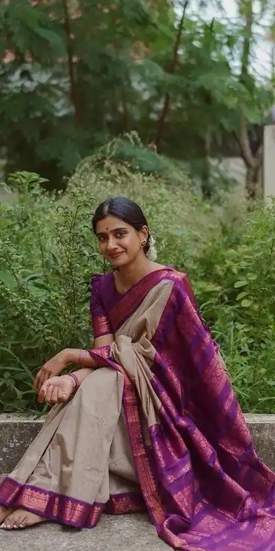 KP - 5044 Cream Color Soft Lichi Silk Jacquard On All Over Saree Casual, Party Wear, Wedding, Events Etc. Expected Delivery 4-6 Working Days @1449/- | Bollywood Sarees, Creative Sarees, Designer Sarees, Embroidered Sarees, Ethnic Saree, Modern Digital sarees, Party Wear Sarees, Sarees