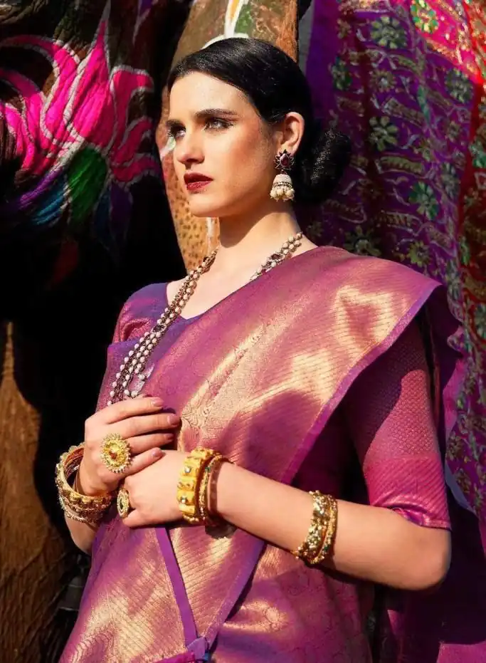 KP 5054  Pink Color Soft Lichi Silk Jacquard Rich Pallu Saree Casual, Party Wear, Wedding, Events Etc. Expected Delivery 4-6 Working Days @1349/- | Bollywood Sarees, Creative Sarees, Designer Sarees, Embroidered Sarees, Ethnic Saree, Modern Digital sarees, Party Wear Sarees, Sarees