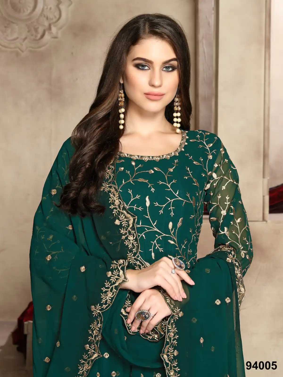 FC 94004 Green Color Georgette Multi Thread Zari Stich Anarkali Suit Wedding, Party, Festive events, etc. Expected Delivery 4-6 Working Days @2149/- | Anarkali Suits, Bollywood Anarkali, Creative-Anarkali, Designer Anarkali, Embroidered Anarkali, Party Wear Anarkali