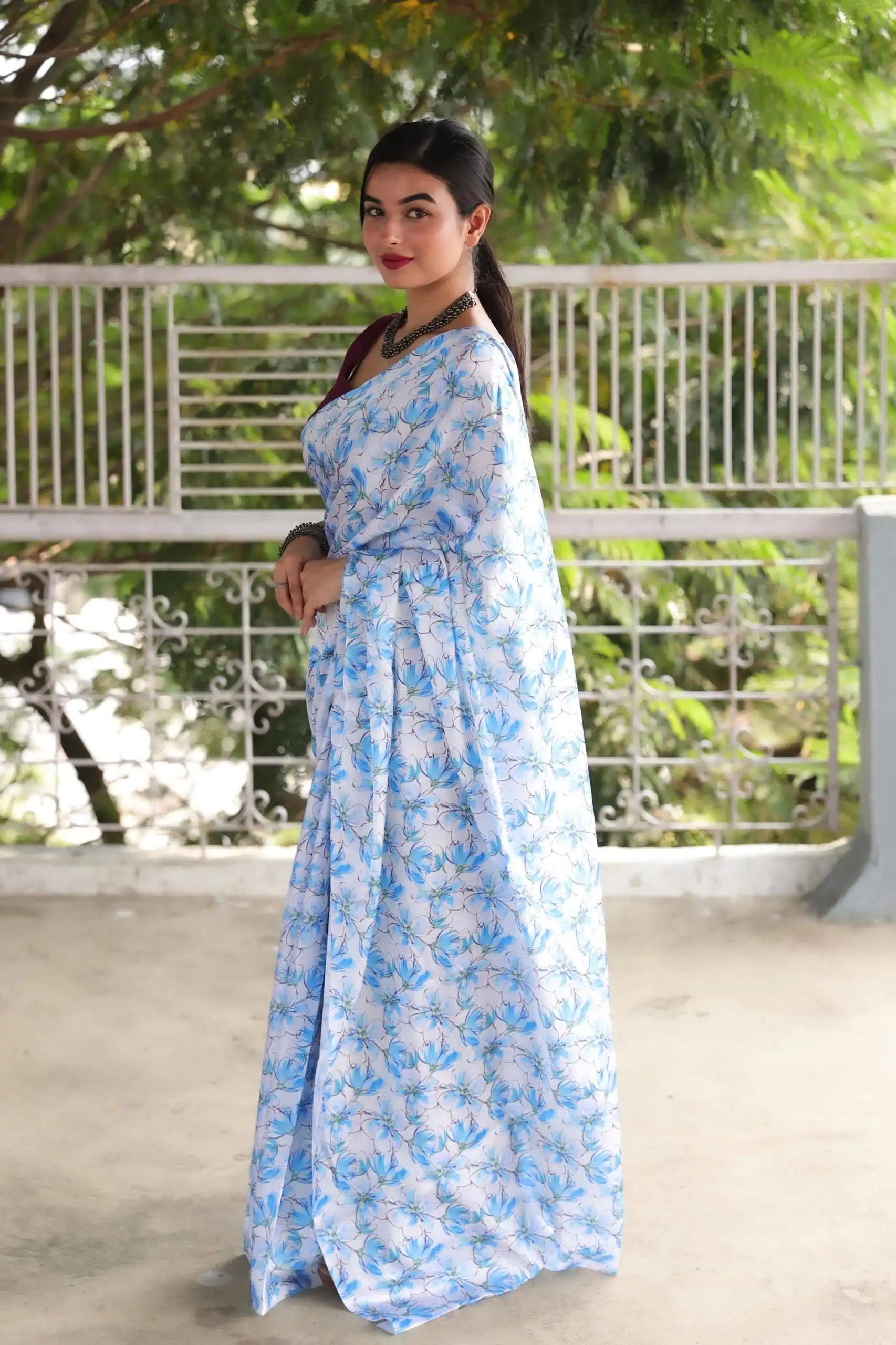 Veechis 105 Light Blue Heavy Devsena Soft Silk Saree Digital Print Saree Casual, Party , Festive, Events Etc. Expected Delivery 4-6 Working Days @1499/- | Bollywood Sarees, Creative Sarees, Designer Sarees, Embroidered Sarees, Modern Digital sarees, Party Wear Sarees, Sarees