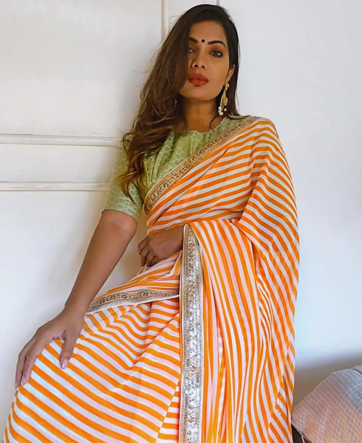 JR 525 Orange Color Printed Georgette Embroidery Work Saree Casual, Wedding, Festive, Events . Expected Delivery  4-6 Working Days @1549/- | Bollywood Sarees, Creative Sarees, Designer Sarees, Embroidered Sarees, Ethnic Saree, Modern Digital sarees, Party Wear Sarees, Sarees