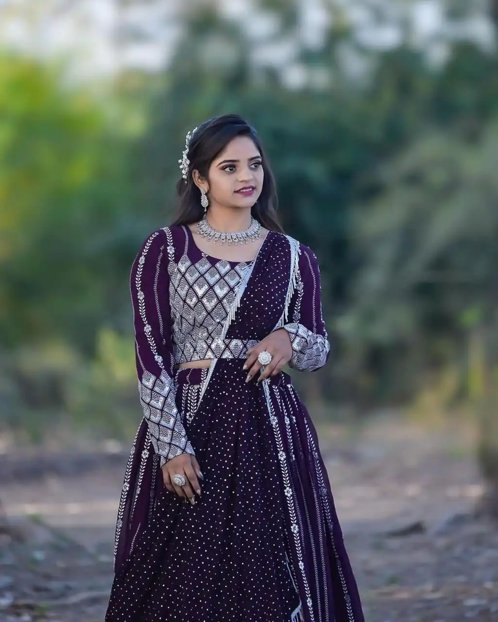 Ram 001 Maroon Color Georgette Sequence Thread Work With Zari Lehenga Choli Casual, Wedding, Festive, Events Expected Delivery 4-6 Working Days @3199/- | Bollywood Lehenga, Creative Lehenga, Designer Lehenga, Embroidered Lehenga, Lehenga, Party Wear Lehenga