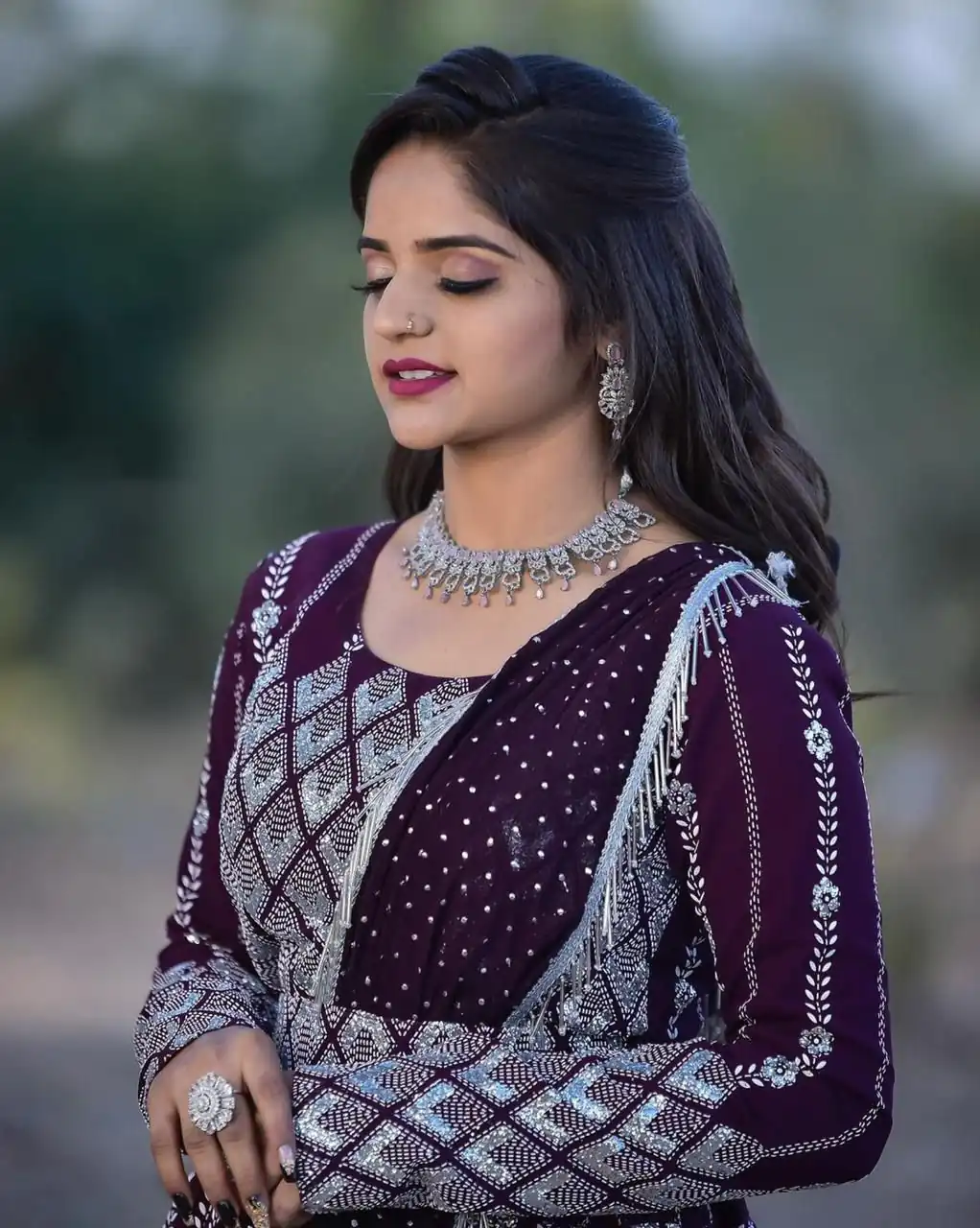 Ram 001 Maroon Color Georgette Sequence Thread Work With Zari Lehenga Choli Casual, Wedding, Festive, Events Expected Delivery 4-6 Working Days @3199/- | Bollywood Lehenga, Creative Lehenga, Designer Lehenga, Embroidered Lehenga, Lehenga, Party Wear Lehenga