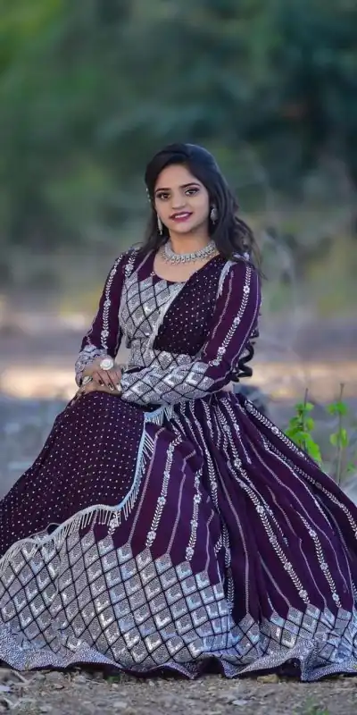 Ram 001 Maroon Color Georgette Sequence Thread Work With Zari Lehenga Choli Casual, Wedding, Festive, Events Expected Delivery 4-6 Working Days @3199/- | Bollywood Lehenga, Creative Lehenga, Designer Lehenga, Embroidered Lehenga, Lehenga, Party Wear Lehenga
