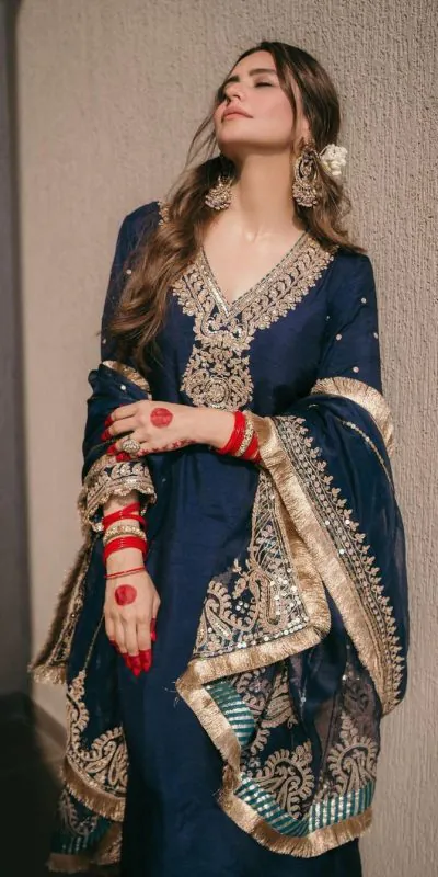 SRK 5153 Navy Blue Color Pure Chinnon Silk Embroidery Sequence Salwar Suit Wedding, Party, Festive, Events Expected Delivery 4-6 Working Days @ 1899/- | Jump Suits, Casual Suits, Creative suits, Designer Suits, Palazzo Suits, Party Wear Suits, Patiala Suits, Salwar suit, Straight Suits