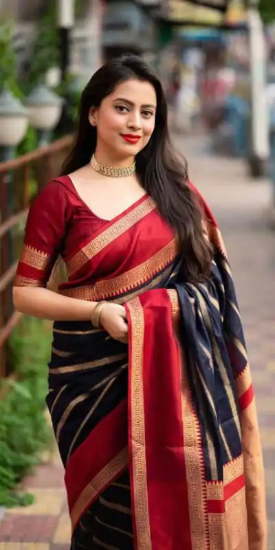 KP 5051 Maroon Color Soft Lichi Silk Jacquard Work Saree Rich Pallu Casual, Party Wear, Wedding, Events Etc. Expected Delivery 4-6 Working Days @1449/- | Bollywood Sarees, Creative Sarees, Designer Sarees, Embroidered Sarees, Ethnic Saree, Modern Digital sarees, Party Wear Sarees, Sarees