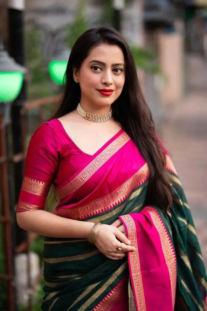 KP 5051 Pink Color Soft Lichi Silk Jacquard Work Saree Rich Pallu Casual, Party Wear, Wedding, Events Etc. Expected Delivery 4-6 Working Days @1449/- | Bollywood Sarees, Creative Sarees, Designer Sarees, Embroidered Sarees, Ethnic Saree, Modern Digital sarees, Party Wear Sarees, Sarees