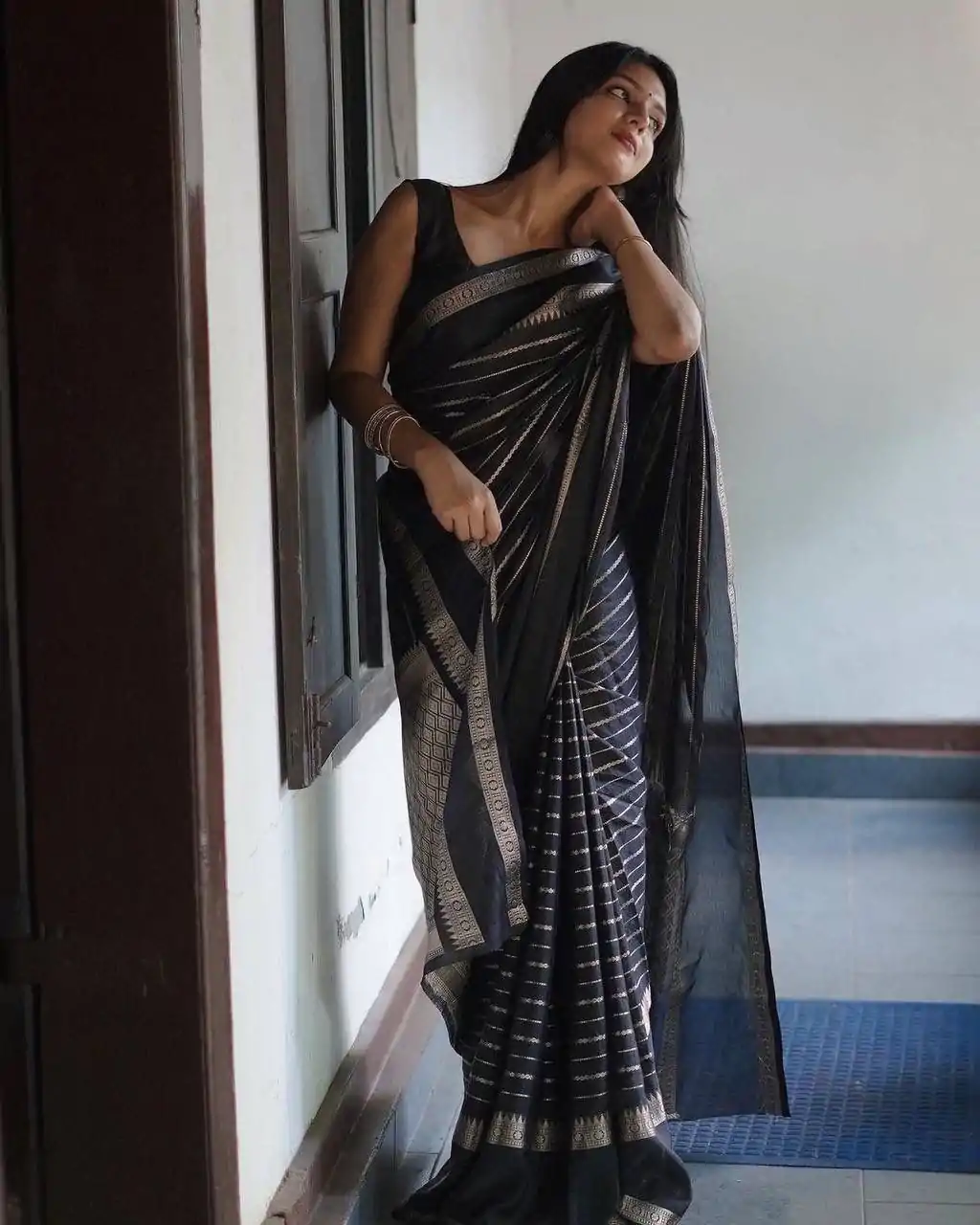 DDF Silver Black 2 Color Soft Lichi Silk Ordinary Design Saree Casual, Party Wear, Events, Festivals Wear Etc. Expected Delivery 4-6 Working Days 1399/- | Bollywood Sarees, Creative Sarees, Designer Sarees, Embroidered Sarees, Ethnic Saree, Modern Digital sarees, Party Wear Sarees, Sarees