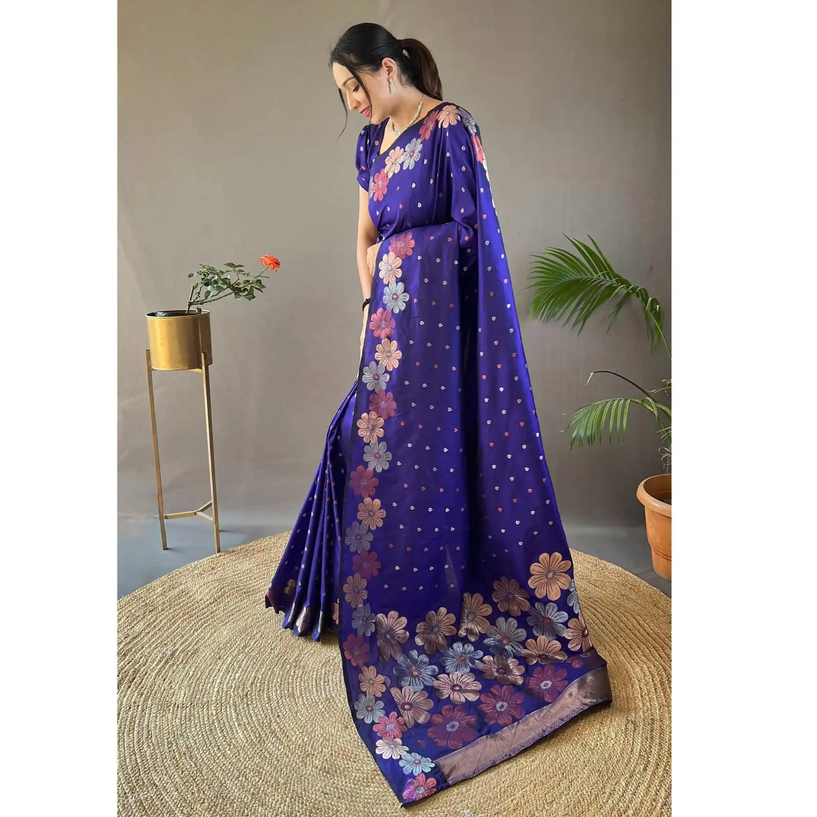 DDF 127 Blue Color Soft Lichi Silk Ordinary Design Rich Pallu Saree Casual, Party Wear, Events, Festivals Etc. Expected Delivery 4-6 Working Days 1499/- | Bollywood Sarees, Creative Sarees, Designer Sarees, Embroidered Sarees, Ethnic Saree, Modern Digital sarees, Party Wear Sarees, Sarees