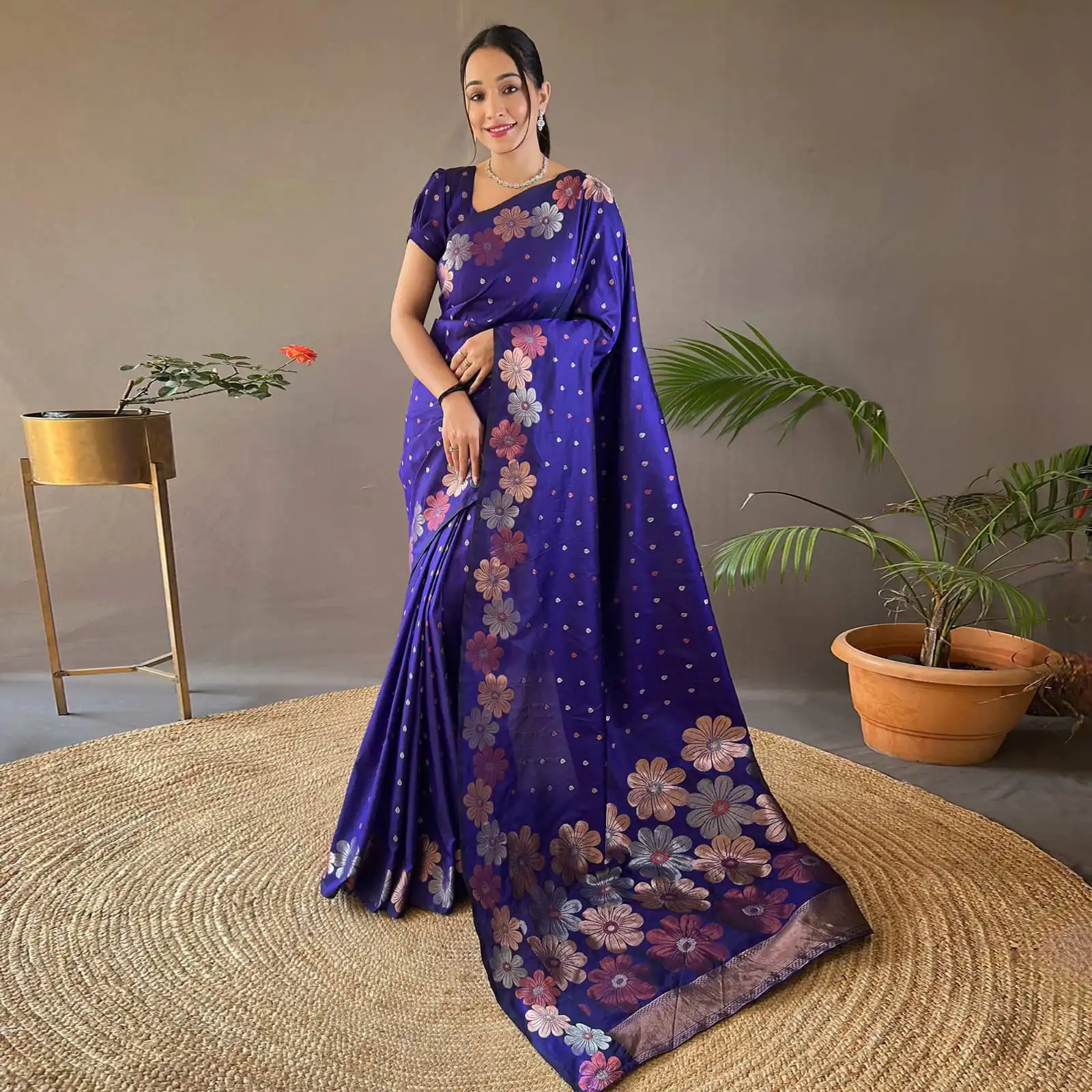 DDF 127 Blue Color Soft Lichi Silk Ordinary Design Rich Pallu Saree Casual, Party Wear, Events, Festivals Etc. Expected Delivery 4-6 Working Days 1499/- | Bollywood Sarees, Creative Sarees, Designer Sarees, Embroidered Sarees, Ethnic Saree, Modern Digital sarees, Party Wear Sarees, Sarees