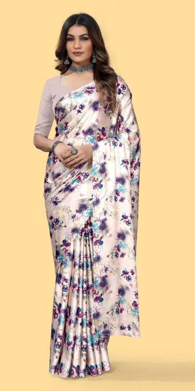 Veechis 4D Purple Color Heavy Devsena Soft Silk Beautiful Digital Printed Saree Casual, Party Festive, Events. Expected Delivery 4-6 Working Days @1499 | Bollywood Sarees, Creative Sarees, Designer Sarees, Embroidered Sarees, Modern Digital sarees, Party Wear Sarees, Sarees