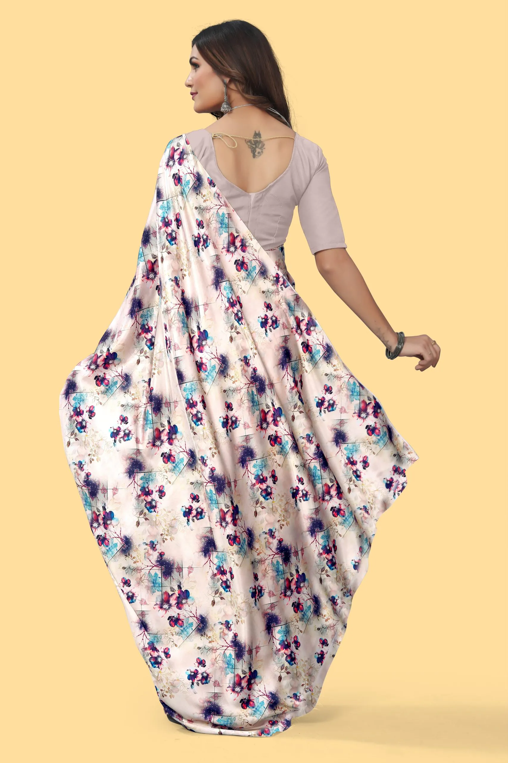 Veechis 4D Purple Color Heavy Devsena Soft Silk Beautiful Digital Printed Saree Casual, Party Festive, Events. Expected Delivery 4-6 Working Days @1499 | Bollywood Sarees, Creative Sarees, Designer Sarees, Embroidered Sarees, Modern Digital sarees, Party Wear Sarees, Sarees