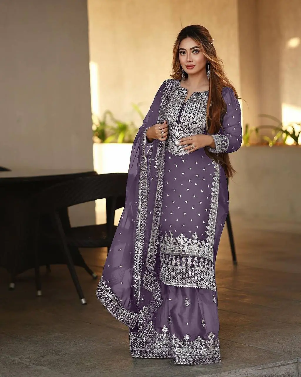 SSR 449 Light Purple Color Georgette Embroidery Sequence Salwar Suit Wedding, Party, Festive, Events Expected Delivery 4-6 Working Days @ 2049/- Only | Casual Suits, Creative suits, Designer Suits, Party Wear Suits, Salwar suit, Straight Suits