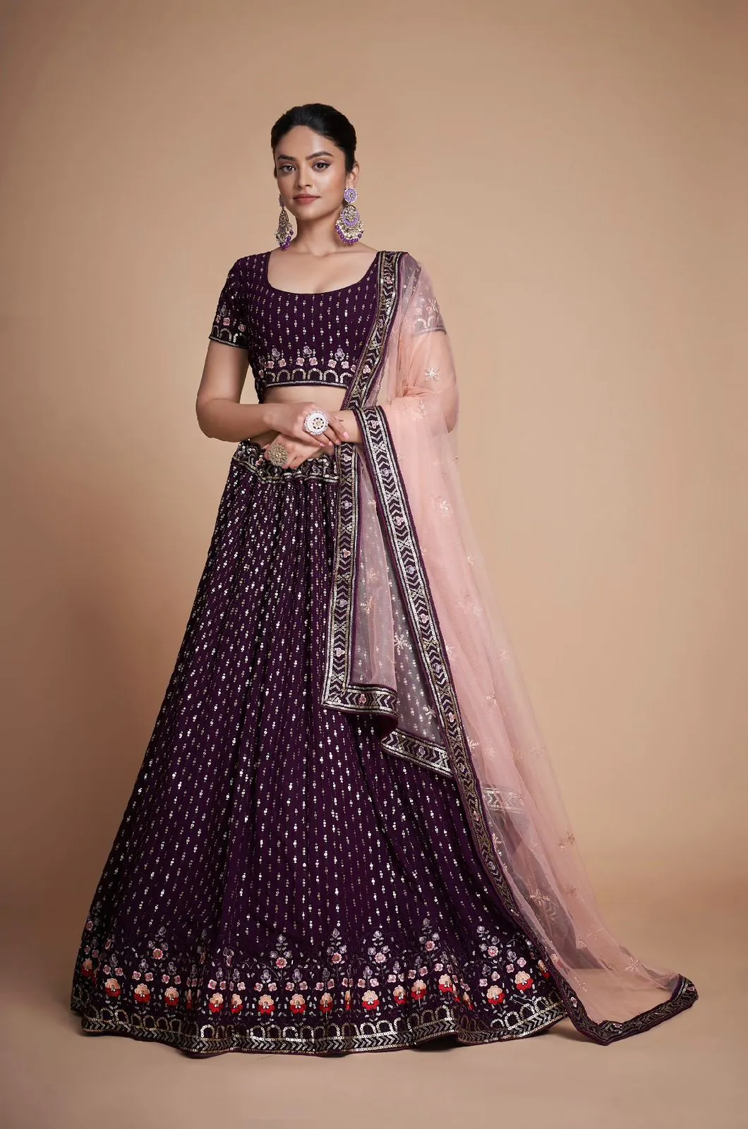 RC 247 Coffee Color Heavy Georgette Embroidery Sequins Lehenga Choli Casual, Party Wedding, Festive, Events Etc. Delivery  4-6 Working Days 4999/- | Bollywood Lehenga, Creative Lehenga, Designer Lehenga, Embroidered Lehenga, Lehenga, Party Wear Lehenga