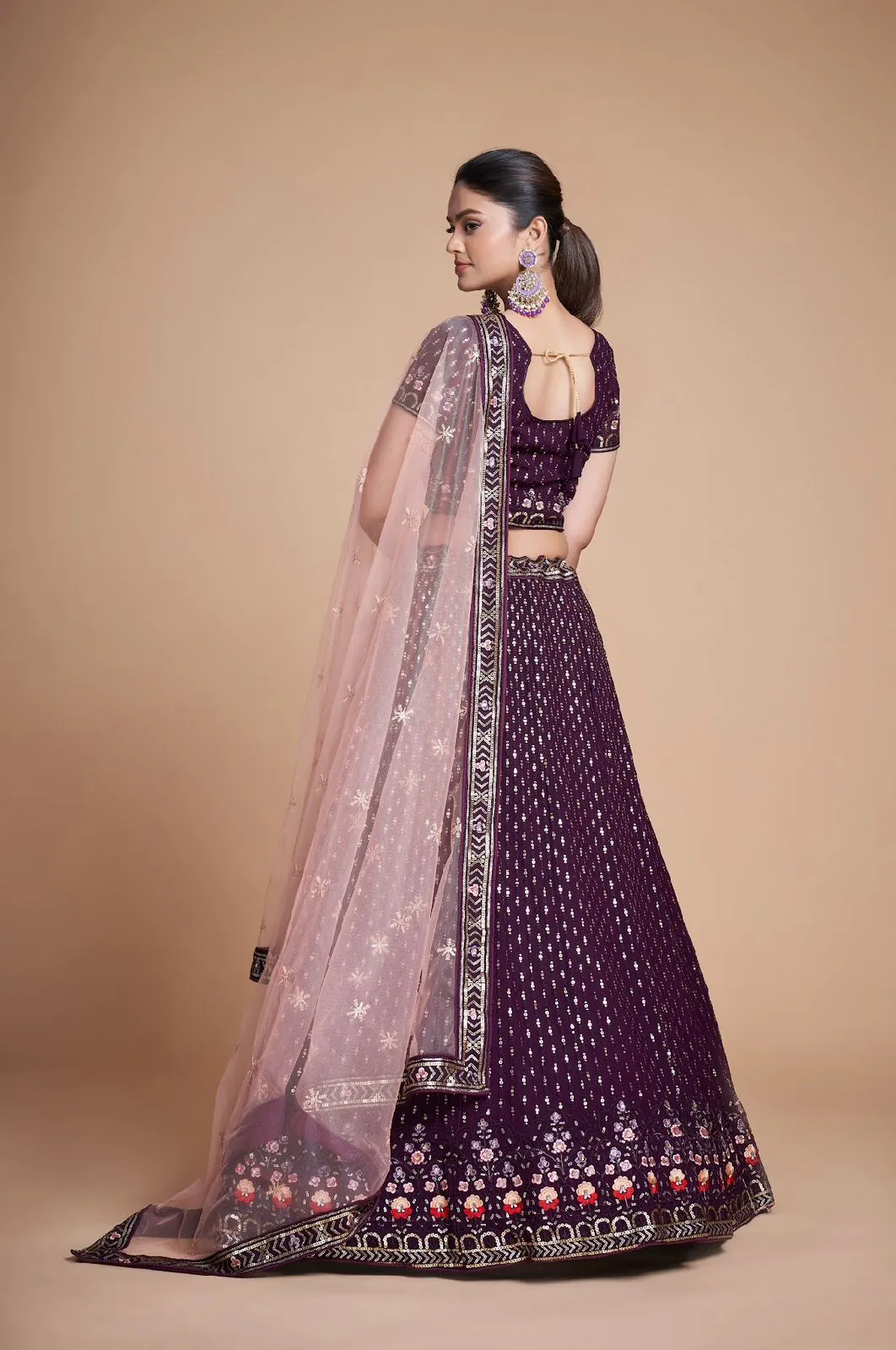 RC 247 Coffee Color Heavy Georgette Embroidery Sequins Lehenga Choli Casual, Party Wedding, Festive, Events Etc. Delivery  4-6 Working Days 4999/- | Bollywood Lehenga, Creative Lehenga, Designer Lehenga, Embroidered Lehenga, Lehenga, Party Wear Lehenga